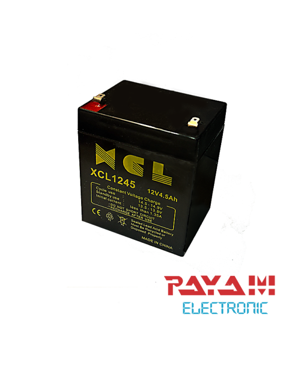 باتری سیلد اسید XCL مدل XCL1245 | 12 ولت 4.5 آمپر ساعت